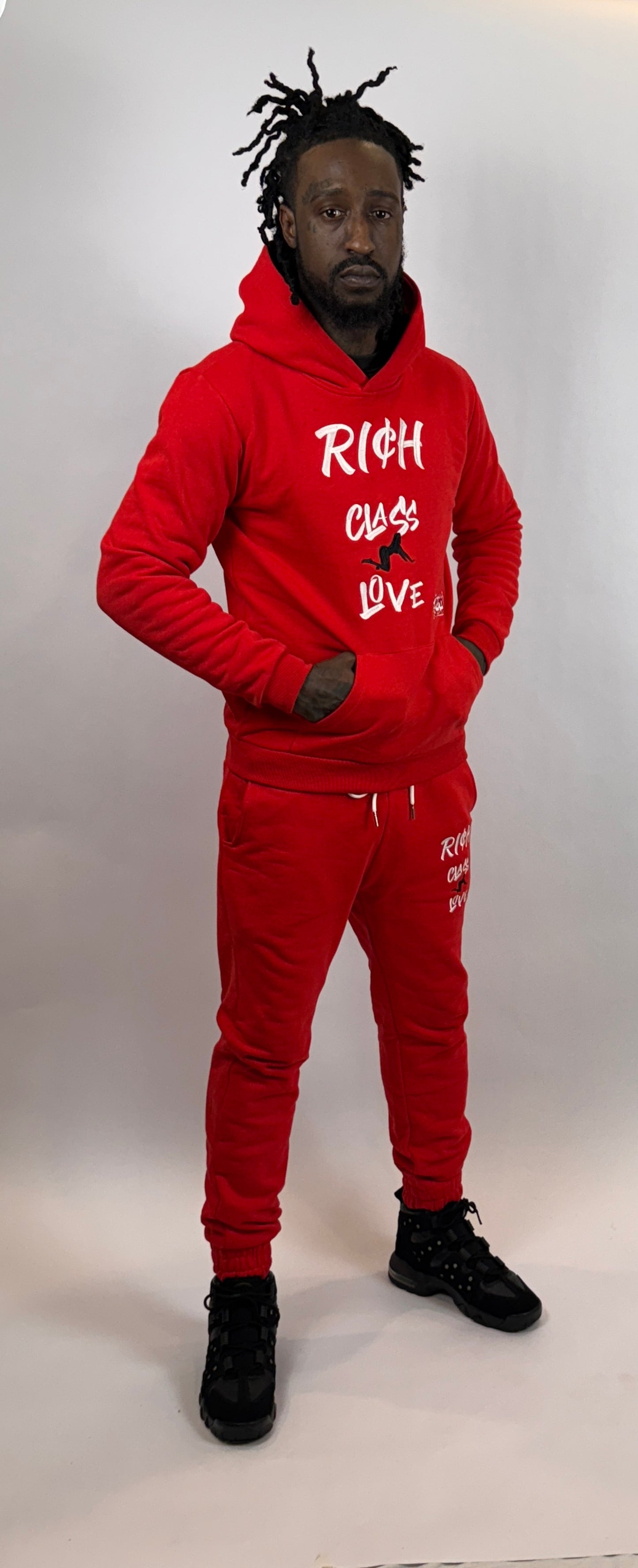 Red Rich Class Love Hoodie