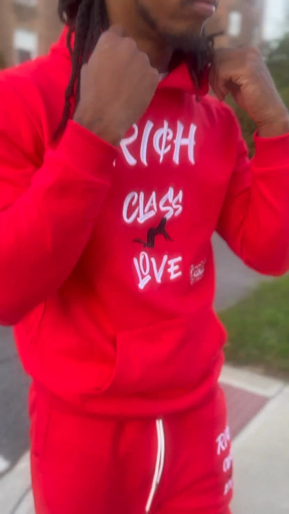 "Rich Class Love Hoodie (Red)