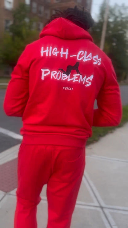 "Rich Class Love Hoodie (Red)