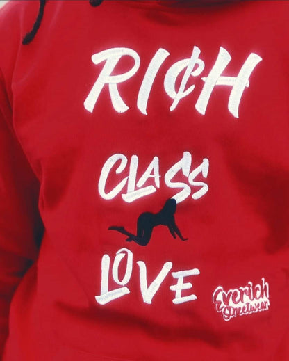 "Rich Class Love Hoodie (Red)