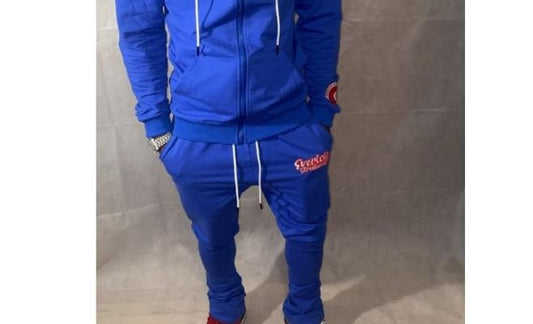 (Everich Streetwear) Too Rich For Feelings Stacked Suits (Blue)