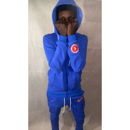 (Everich Streetwear) Too Rich For Feelings Stacked Suits (Blue)