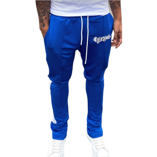 -D- Stacked Track Pants (Blue)