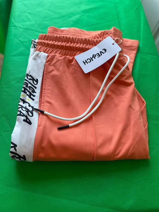 -- RICH ERA -Stacked Track Pants (PEACH)