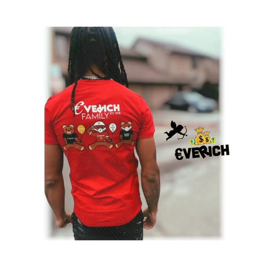 Everich Family T-shirts- Red