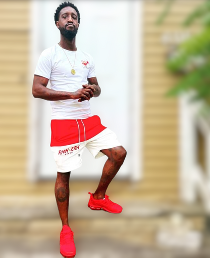 *RICH ERA - SHORTS (Red/White)