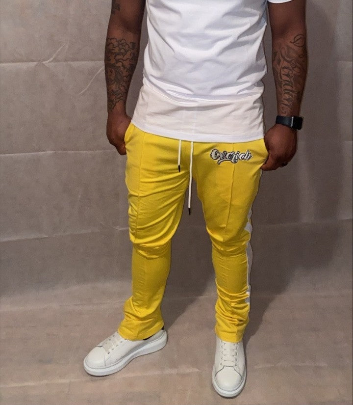 Lowes Baby Yellow Trackpants - Lowes Menswear